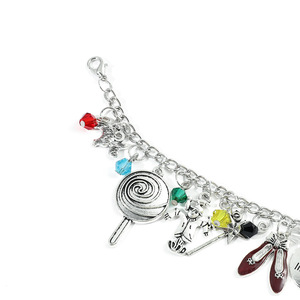 Sherlock Holmes DIY combinación encanto pulseras accesorios <span class=keywords><strong>cuento</strong></span> <span class=keywords><strong>de</strong></span> hadas <span class=keywords><strong>mago</strong></span> <span class=keywords><strong>Oz</strong></span> varita mágica zapatos <span class=keywords><strong>de</strong></span> baile moda mujer Zinc - Product Image 5