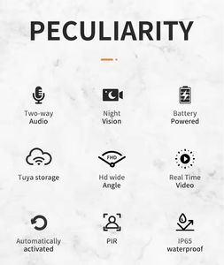 โทรศัพท์ติดประตูวิดีโอไร้สายอัจฉริยะ PIR ใหม่ติดตั้งง่ายความปลอดภัยภายในบ้านพร้อมกล้องมองกลางคืนกันน้ำ - Product Image 5