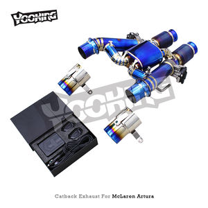 Sistema de escape súper rápido automático para McLaren <span class=keywords><strong>Artura</strong></span> <span class=keywords><strong>Spider</strong></span> 3,0 T 2023-2025 silenciador de válvula eléctrica de titanio tubo de escape - Product Image 2