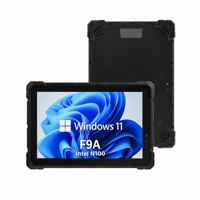 Tablet PC Tangguh Tahan Air IP65 F9A 10.1 Inci Layar Sentuh IPS Intel N100 Tanpa Kipas Windows 11Pro untuk Pekerjaan Lapangan Industri