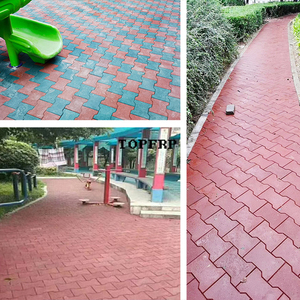 กระเบื้องยางสำหรับสนามเด็กเล่นรูปทรงกระดูกสุนัขป้องกันการกระแทก - Product Image 3