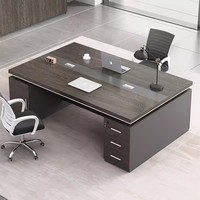 Combinaison table et chaise de mobilier de bureau 2.4m Tables d'ordinateur de bureau Bureau de meubles Big Boss