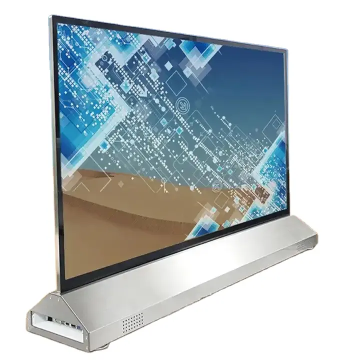 인기있는 디자인 55 인치 실내 광고 키오스크 안드로이드 시스템 디지털 간판 및 디스플레이 OLED 양면 스크린 디스플레이