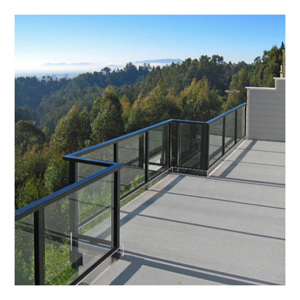 Moderno Lamel recinzione esterno balcone vetro Frameless balaustra morsetto ringhiera Led striscia di luce in alluminio profilo del sistema personalizzabile - Product Image 2