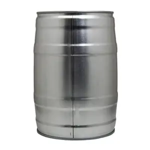 Customize small tinplate new keg beer 5 liter with tap and closure valve