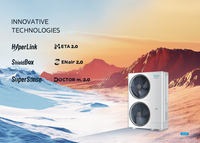 Unité extérieure VRF Midea fabriquée en Chine, 8-30HP, 22,4-85kW, sans brasage, connexion rapide, pour appartement