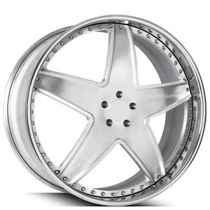 SY-02059 Jantes forgées sur mesure G-8 2 pièces, finition brossée concave, entraxe 5x120 5x127 5x112 5x114.3 6 trous 6x139.7, jantes profondes - Product Image 1