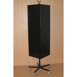 Cửa Hàng Khuyến Mãi Thép Giá Bán Lẻ Pop Tầng Kim Loại Quay Pegboard Hiển Thị Đứng Cho Vòng Chìa Khóa Nam Châm Mới Lạ - Product Image 2