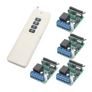 DC 12V 1CH Wireless Remote Control Switch System Sender 4 Empfänger 433 MHz Für elektronische Fern anwendungen