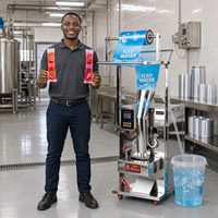 Machine de remplissage de liquides multifonction automatique pour l'eau électrolytique, les jus, les boissons, les bâtonnets glacés, le lait, les sachets et les pochettes (avec fonction de scellage)