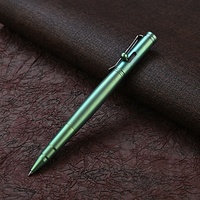 Stylo tactique en titane, stylo à bille multi-usages avec usinage CNC et capacités d'électroérosion par fil
