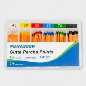 Remplissage des dents Gutta Percha Consommables Dentaires Gutta Percha Points 02 Cône - Product Image 1