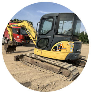 Pelle d'occasion Komatsu PC50, Komatsu PC50MR PC50MR-3 PC55 PC40 PC35 avec chenille en caoutchouc, mini escavadora Komatsu - Product Image 6