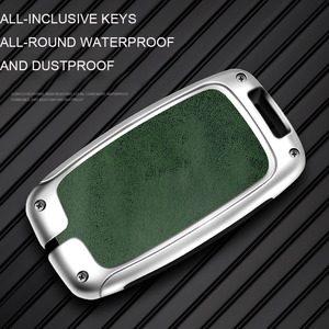 Custodia per chiave con Logo per Auto in pelle in lega di zinco per Land Rover Range Rover Sport Evoque <span class=keywords><strong>Freelander</strong></span> Key Protector Fob <span class=keywords><strong>accessori</strong></span> Auto - Product Image 5
