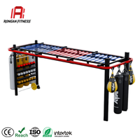 Support de rail en I croisé sur mesure pour chariot, cadre mobile robuste pour sac de frappe, idéal pour club de MMA