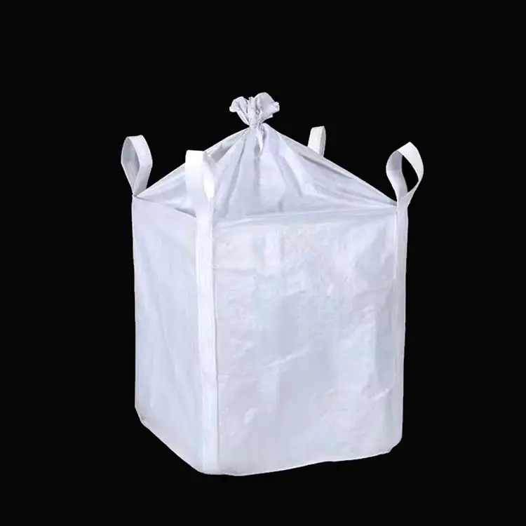क्रॉस कॉर्नर लूप्स बल्क लोडिंग पीपी एफआईबीसी जंबो बिग बैग फायरवुड पैकेजिंग सुपर बोरियां