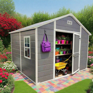 8x6ft Woodlike Grain Pattern Outdoor Storage Shed Garden <strong>Tool</strong> <strong>House</strong> for Warehouses Use - Product Image 1