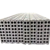 Système de production de panneaux muraux en béton préfabriqué, équipement de construction pour extrusion de dalles alvéolaires pleines et creuses