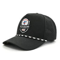 Casquette de baseball personnalisée OEM avec logo laser, perforations laser respirantes, trou découpé au laser, pour activités de plein air, camping, sport et course à pied