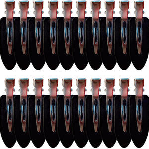 20 adet Mini pençe klipler renkli yıkama yüz dikişsiz rendelenmiş patlama ördek gaga klip krem tutkal firkete el yapımı kadınlar için kızlar - Product Image 3