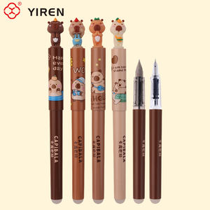 Yiren Capybara Động Vật Chủ Đề Có Thể xóa được Đài Phun Nước Bút Đáng Yêu 3D Nhân Vật Viết Bút Văn Phòng Phẩm Cho Trẻ Em - Product Image 2