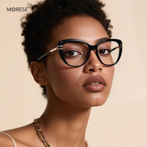 MORESE 2274 <span class=keywords><strong>Occhiali</strong></span> da Vista di Lusso da <span class=keywords><strong>Donna</strong></span> Montatura Trasparente in TR90 per Lettura e Uso al Computer <span class=keywords><strong>Occhiali</strong></span> da Miopia Classici ed Eleganti - Product Image 1