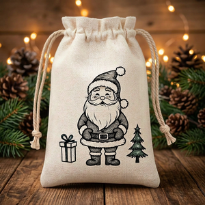 Sac à cordon en toile de coton de qualité supérieure, pochette de rangement durable pour chaussures, cosmétiques, bijoux et accessoires, en vente - Product Image 3