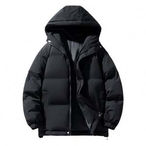 Veste d'hiver pour homme, vente chaude, imperméable, en laine épaisse, chaude, respirante, à fermeture éclair, ample, pour l'extérieur - Product Image 4