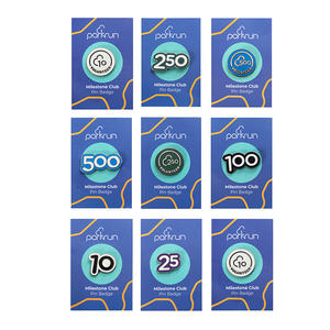 Insignias de Pin de logotipo de Metal esmaltado duro de alta calidad, aleación de Zinc, <span class=keywords><strong>número</strong></span> plateado, Logo, letra, alfileres de solapa personalizados con tarjeta de respaldo - Product Image 1