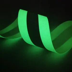 Fita Luminosa Verde Brilhante Fita Fluorescente Fita Luminosa Brilhante no Escuro Fita Reflexiva