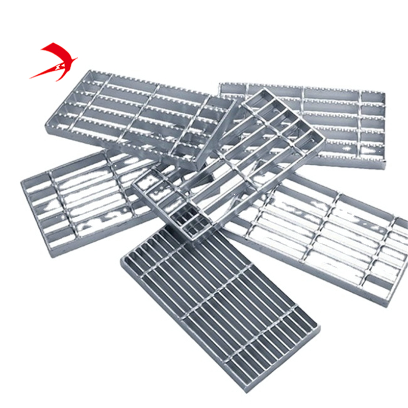 Heavy duty 50*8mm THK drainage steel grating shower drain grates trench drain cover/30x100mm Galvanized steel grating prices