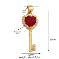 Huile colorée goutte émail étoile fleur coeur clé pendentif à breloque, collier Bracelet pendentif fabrication de bijoux artisanat pratique approvisionnement M65