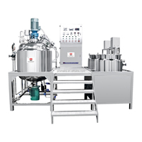Machine d'émulsification sous vide fixe de grande capacité 1000L pour cosmétique