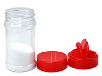 Pots à épices en plastique PET de 6 oz avec couvercles shaker scellés sûrs Conteneurs de bouteilles transparentes Poivre Autres épices Outils à épices essentiels