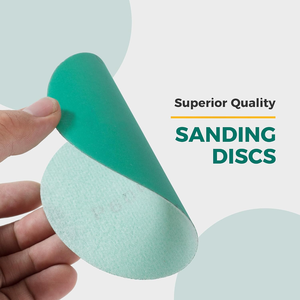 Disco de Lijado de Gancho y Bucle Verde de 9 Pulgadas, Sin Orificios, Papel de Lija Cerámico, Paquete de 10, Envío Gratuito en EE. UU., Envío Local en EE. UU. en 24 Horas - Product Image 5