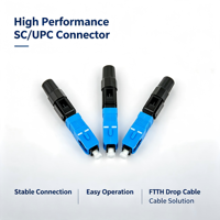 Componente de fibra óptica de conexión rápida para redes de telecomunicaciones HC01, conector rápido de fibra óptica UPC HX SC de 60 mm