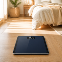 Analyseur de composition corporelle intelligent, précision 50g, capacité 180kg/400lb, avec application Bluetooth pour la maison et la salle de sport, certifié CE UKCA, vente en gros