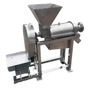 ماكينة صنع العصير الكهربائية التجارية عالية الإنتاجية من الفولاذ المقاوم للصدأ/ماكينة استخلاص عصير جوز الهند والأناناس بمسمار