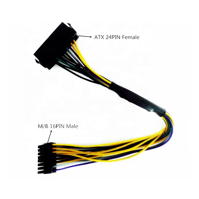 ATX 24 Pin to 16 Pin Материнская плата адаптер кабель 18AWG 30 см для Fujitsu PSU