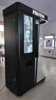 Photomaton commercial de style disco, machine interactive pour selfies, imprimante rapide, appareil photo reflex numérique, promotion d'événements, photomaton