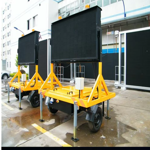 ป้ายข้อความเคลื่อนที่แบบ LED ติดรถพ่วง ป้ายข้อความเปลี่ยนแปลงได้ ใช้พลังงานแสงอาทิตย์ ป้าย VMS แบบพกพา ติดรถพ่วง ป้าย LED แบบพกพา พร้อมเรดาร์ตรวจจับความ<span class=keywords><strong>เร</strong></span>็ว เพื่อความปลอดภัยบนท้องถนน - Product Image 6