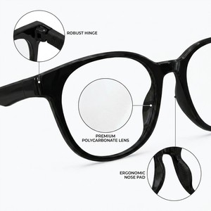 Gafas Ópticas Deportivas al por Mayor, Montura Rectangular Ligera para Hombre y Mujer, con Bloqueo <span class=keywords><strong>de</strong></span> Luz Azul, para Lectura y Prescripción Médica, OEM - Product Image 4