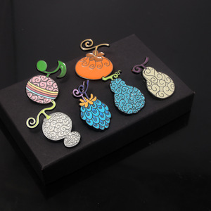 26 Styles <span class=keywords><strong>Luffy</strong></span> Zoro Chopper Sanji démon fruits caoutchouc recueillir dessin animé Cosplay accessoire Anime alliage Badge broche broche - Product Image 3