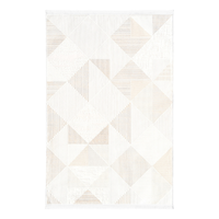 Tapis de bain tissé en velours doré Selvi, lavable, fin, en polyester, antidérapant, avec support en toile de coton, adapté aux animaux domestiques, antibactérien, à poils ras