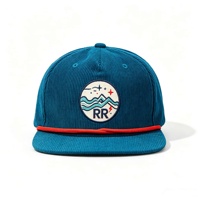 Casquettes Snapback non structurées à 5 panneaux de haute qualité avec broderie personnalisée, style vintage unisexe à visière plate