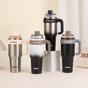 Bottiglia d'Acqua Isolata di Lusso in Acciaio Inox 316, 1200ml, Grande Capacità, Tumbler per Ghiaccio, Tazza da Auto, per Esterni, Logo Personalizzabile - Product Image 1