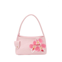 Sac à bandoulière élégant pour femme, orné de fleurs, avec fermeture éclair, polyvalent, idéal pour les vacances, le quotidien, le bureau
