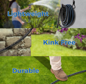 <span class=keywords><strong>Tuyau</strong></span> d'<span class=keywords><strong>arrosage</strong></span> court en caoutchouc SheeChung 3 pieds x 5/8 po, anti-plis, léger, durable, flexible, raccords mâle-femelle 3/4 po, pression 600 PSI - Product Image 5