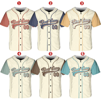 Maillot de Baseball Uni à Col en V Personnalisable