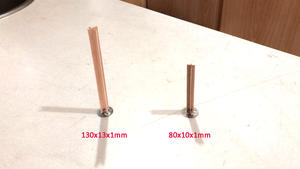 Support de mèche en <span class=keywords><strong>bois</strong></span> de haute qualité avec acier inoxydable noir pour la fabrication de bougies à la cire de soja non toxique - Product Image 6